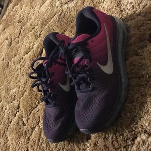 Pink and purple Nike air max